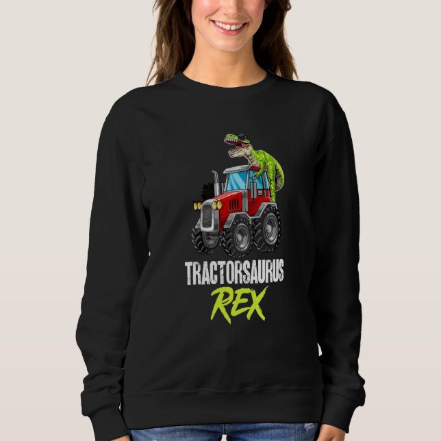 Sudadera Dinosaur Tractor Tractorsaurus Rex Trex Dino on Tr (Anverso)