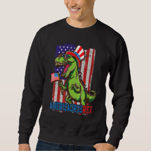 Sudadera Dinosaurio 4 de julio Amerisaurus USA Niños niño