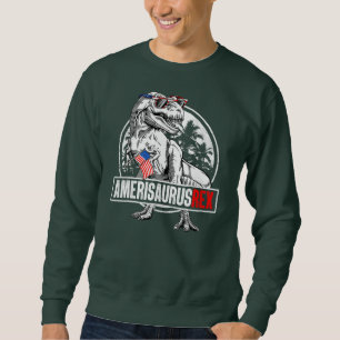 Sudadera Dinosaurio 4 de julio Niños Amerisauro T