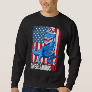 Sudadera Dinosaurio 4 De Julio Niños Hombres Amerisaurus Re