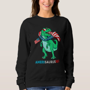 Sudadera Dinosaurio 4 De Julio Niños Hombres Amerisaurus T 