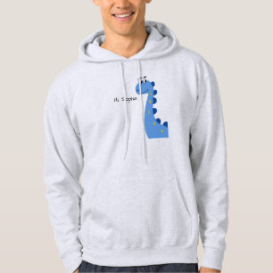 Sudadera Dinosaurio Azul Adorable - Nombre Personalizado So