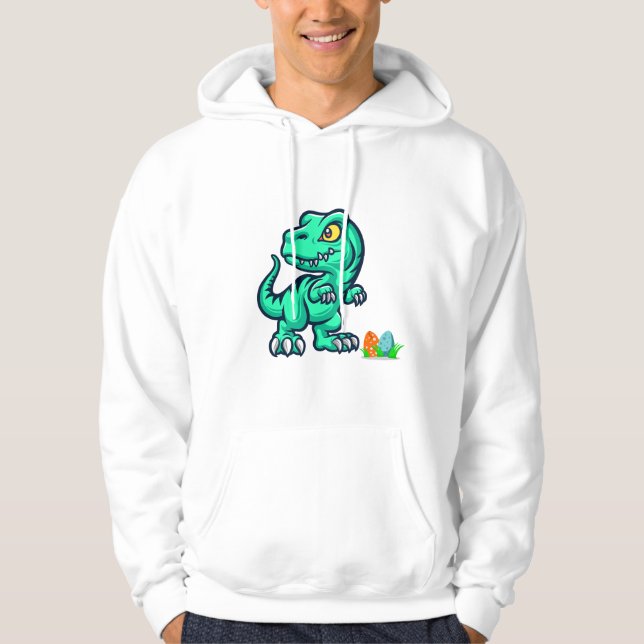 Sudadera dinosaurio con huevos (Anverso)
