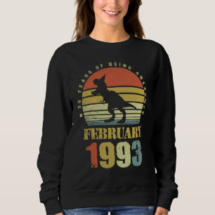 Sudadera Dinosaurio de 30 años febrero desde 1993 30th Bir