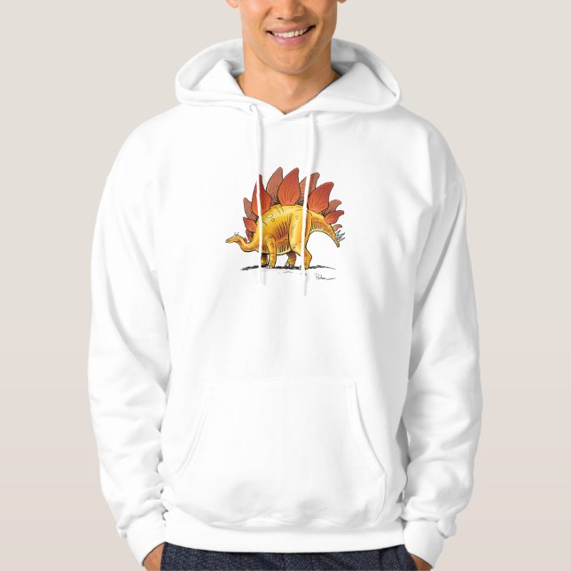 Sudadera Dinosaurio del dibujo animado del Stegosaurus de (Anverso)