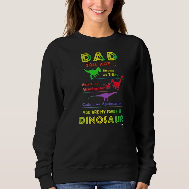 Sudadera Dinosaurio favorito de papá (Anverso)