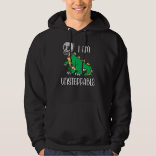 Sudadera Dinosaurio gótico del cráneo que soy imparable
