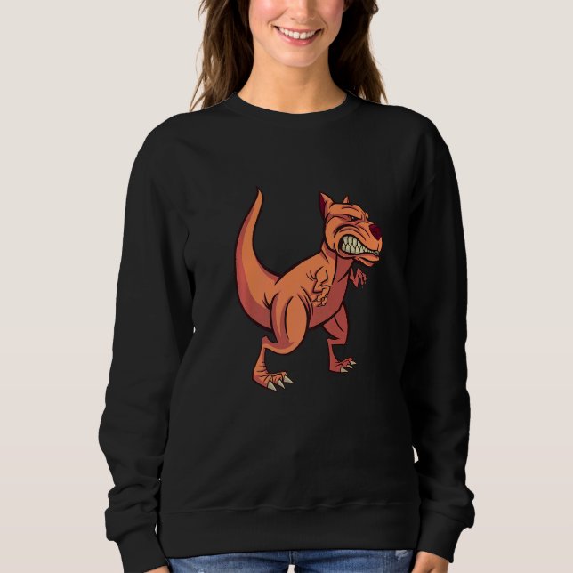 Sudadera Dinosaurio Perro Enojado   (Anverso)