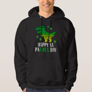 Sudadera Dinosaurio Popper Feliz T Rex St Patrick's Day Iri