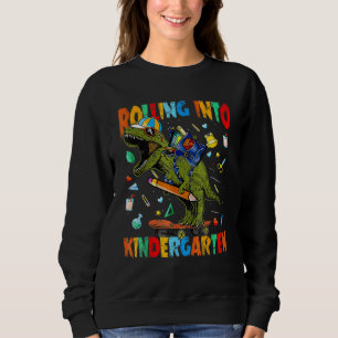 Sudadera Dinosaurio Regreso a la Escuela Rodando hacia el J