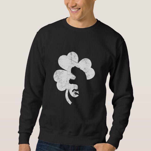 Sudadera Dinosaurio St Patrick's Day Boys Toddler Irish (Anverso)