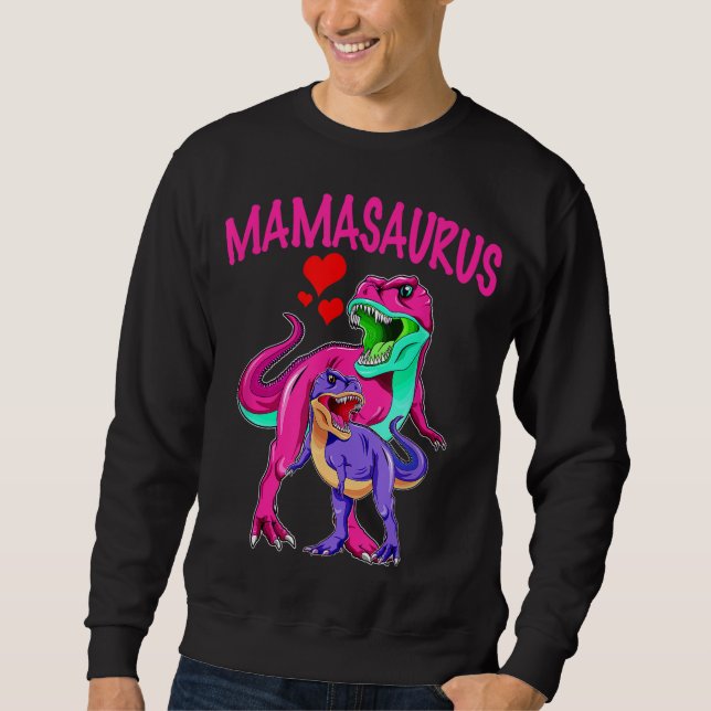 Sudadera Dinosaurio T-Rex para mamá y niños (Anverso)