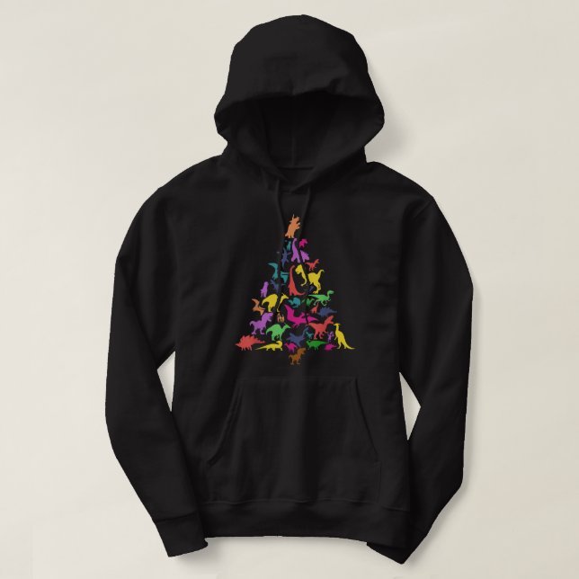 Sudadera Dinosaurios Árbol de Navidad T-Rex Idea Kids & Din (Diseño del anverso)