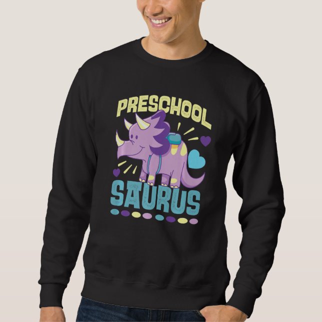 Sudadera Dinosaurios Cutos Para Preescolares (Anverso)