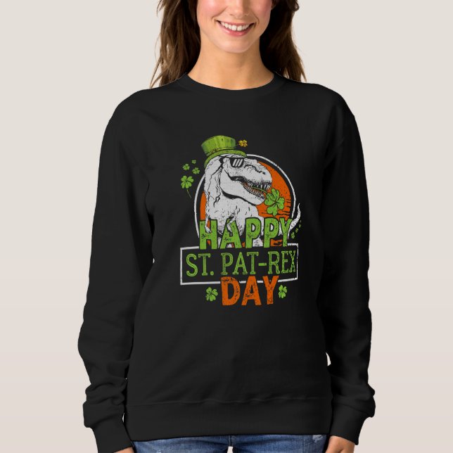 Sudadera Dinosaurios del Día del Rex de St. Patrick (Anverso)