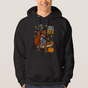 Sudadera Dinosaurios Día de Acción de Gracias Chicos Pavo S