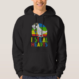 Sudadera Dinosaurios Rex I Roban Corazones Rompiendo Autism