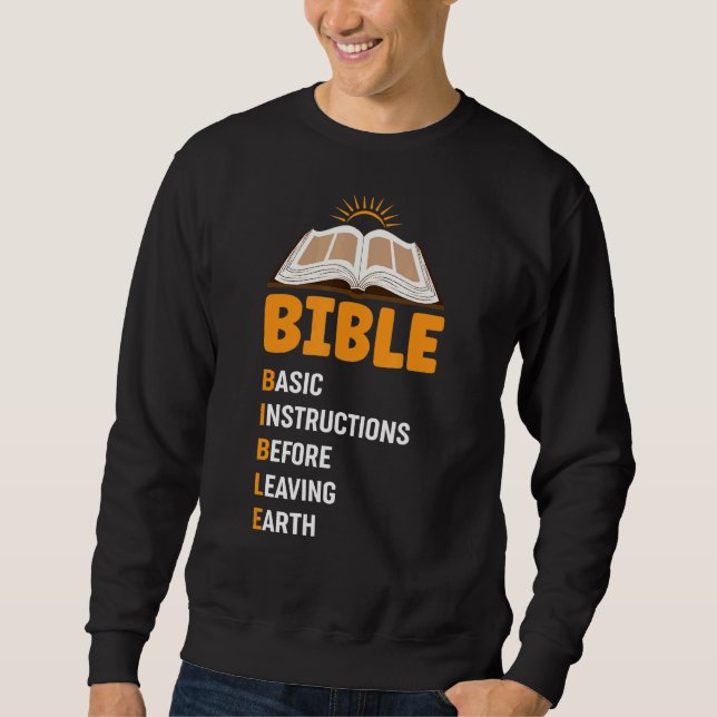 Sudadera Dios ama la Biblia religiosa (Anverso)