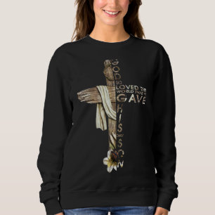 Sudadera Dios Amó Tanto El Mundo Juan 316 Biblia Verse Cris