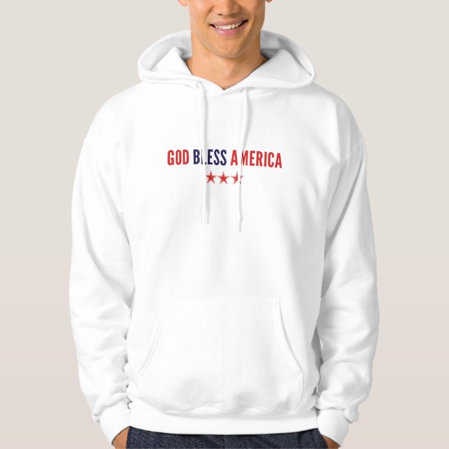 Sudadera Dios bendiga a Estados Unidos (Anverso)