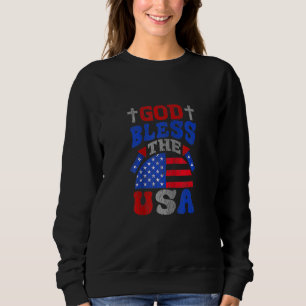 Sudadera Dios bendiga a Estados Unidos tierra que amo bande