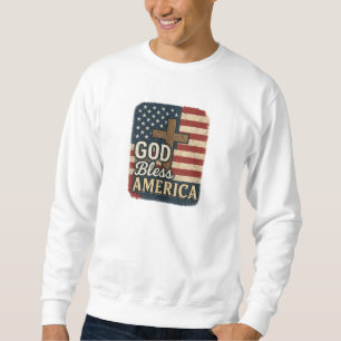Sudadera Dios Bendiga América - Cristiano