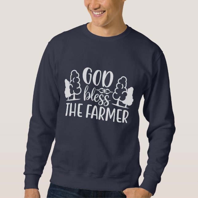 Sudadera Dios bendiga el arte de la palabra granjero (Anverso)