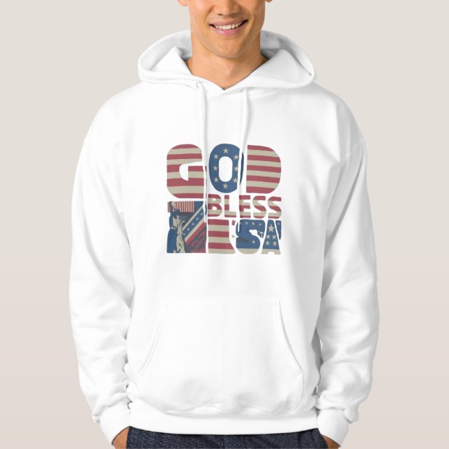 SUDADERA DIOS BLESS USA (Anverso)