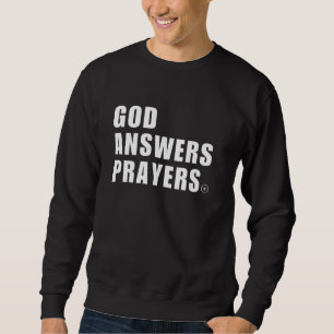 Sudadera Dios contesta oraciones Hombres Cristianos Mujeres