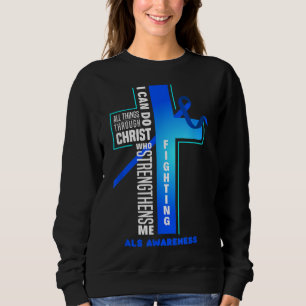 Sudadera Dios de la fe Jesucristo ALS Guerrero ALS luchador