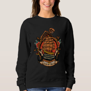 Sudadera Dios De La Muerte Sirena De Barco Viviendo Mi Sueñ