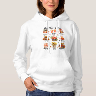 Sudadera Dios dice que soy – Afirmación de fe dulce y fuert
