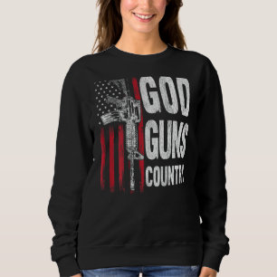 Sudadera Dios dispara al país AR-15 Derechos de pistola Ban