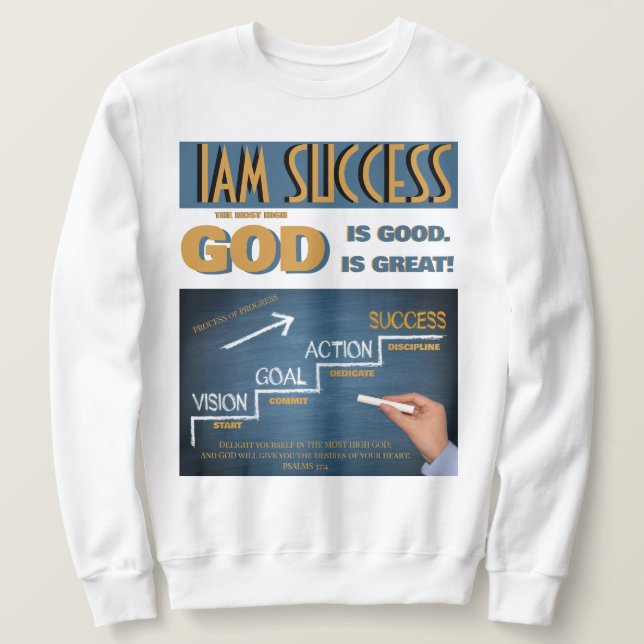 SUDADERA DIOS ES (Anverso del diseño)