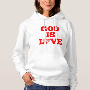 Sudadera Dios es amor Biblia cita a las mujeres