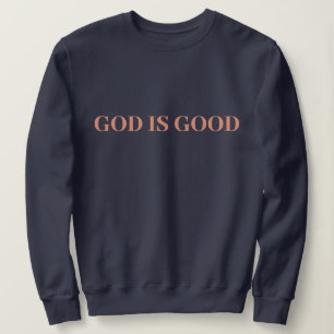 Sudadera Dios es bueno, lindo, sencillo, moderno y minimo