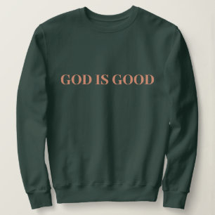 Sudadera Dios Es Bueno Lindo Simple Elegante Moderno Minima