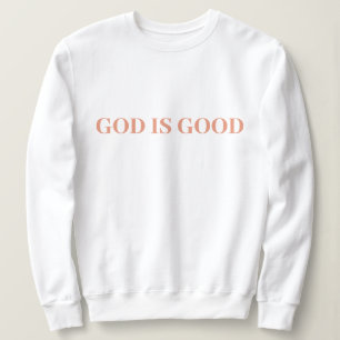Sudadera Dios Es Bueno Lindo Simple Elegante Moderno Minima