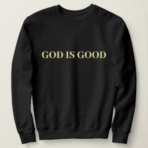 Sudadera Dios Es Bueno Lindo Simple Elegante Moderno Minima