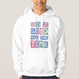 Sudadera Dios es bueno Retro fe todo el tiempo