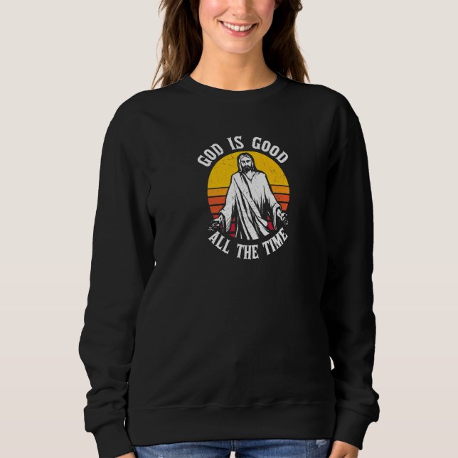 Sudadera Dios es bueno todo el tiempo (Anverso)