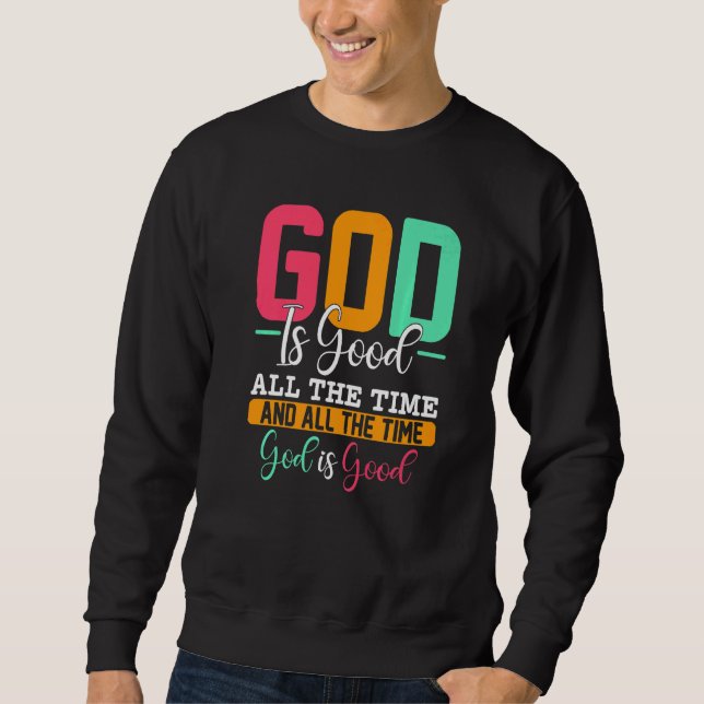 Sudadera Dios es Dios Santo Jesús Religión Cristiana Iglesi (Anverso)
