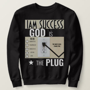 SUDADERA DIOS ES EL ENCHUFE
