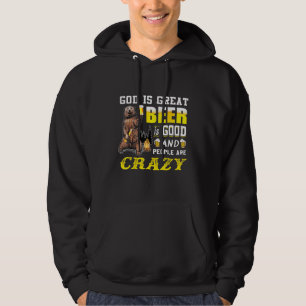 Sudadera Dios Es La Gran Cerveza Es Buena Y La Gente Está L