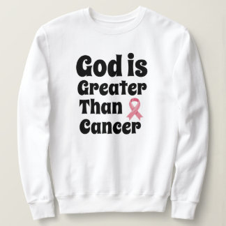 Sudadera Dios es más grande que el cáncer - Fe Inspiradora