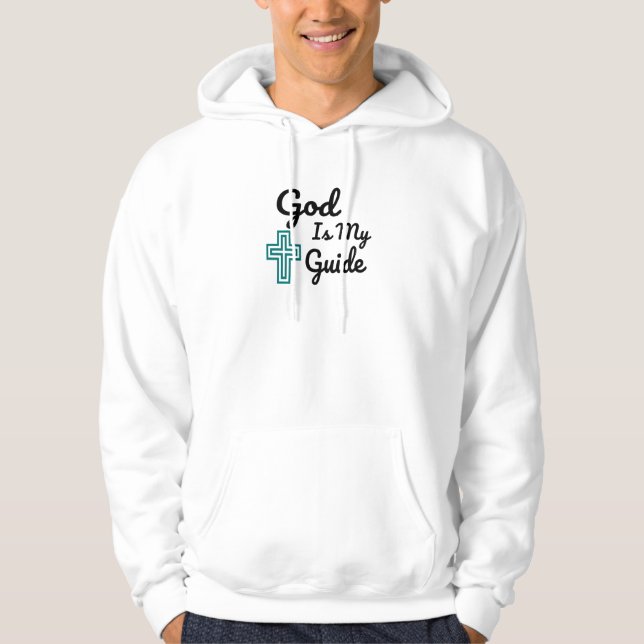 Sudadera Dios es mi cruz guía (Anverso)