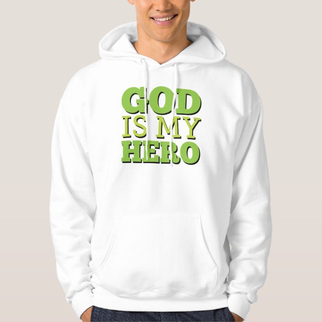 Sudadera Dios es mi héroe (Anverso)
