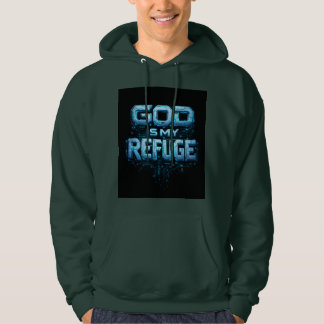 Sudadera Dios Es Mi Refugio – Camiseta Robótica Futurista