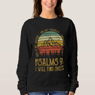 Sudadera Dios Es Mi Refugio Y Mis Salmos De Fortaleza 91 Cr