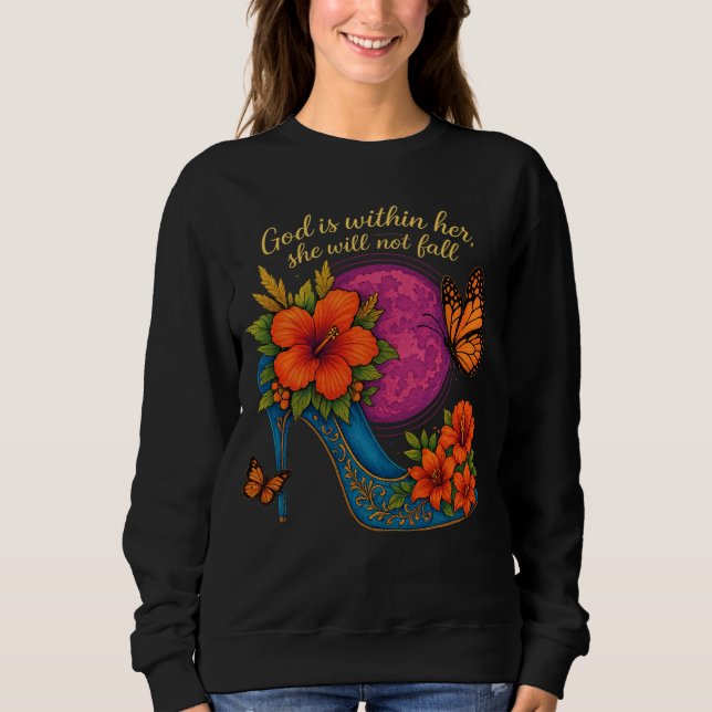 Sudadera Dios está dentro de ella (Anverso)